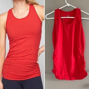 Athleta Red Speedlight Workout Tank Top Size Small